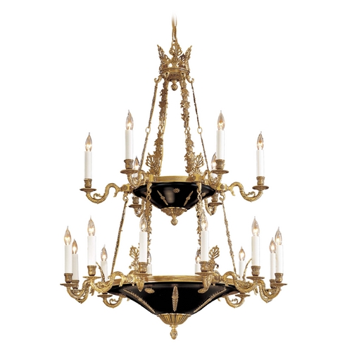 Metropolitan Lighting Chandelier in Dore Gold & Black Accents by Metropolitan Lighting N850220