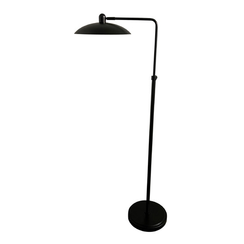 House of Troy Lighting House Of Troy Ridgeline Black LED Floor Lamp with Bowl / Dome Shade RL200-BLK