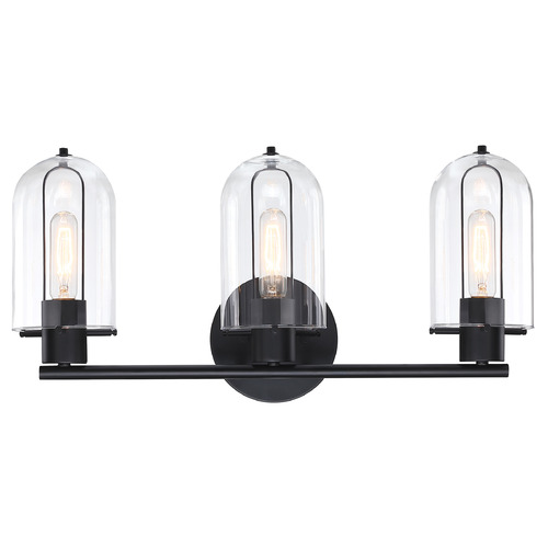 Designers Fountain Lighting Designers Fountain Skylar Matte Black Bathroom Light D332M-3B-MB