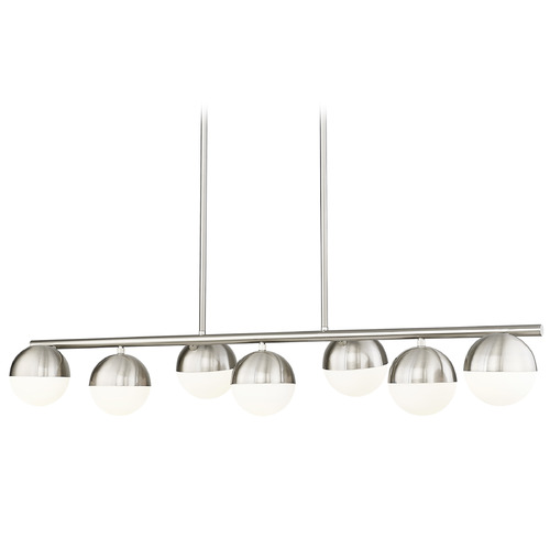 Z-Lite Z-Lite Realm Sphere Brushed Nickel Island Light 7517-7L-BN