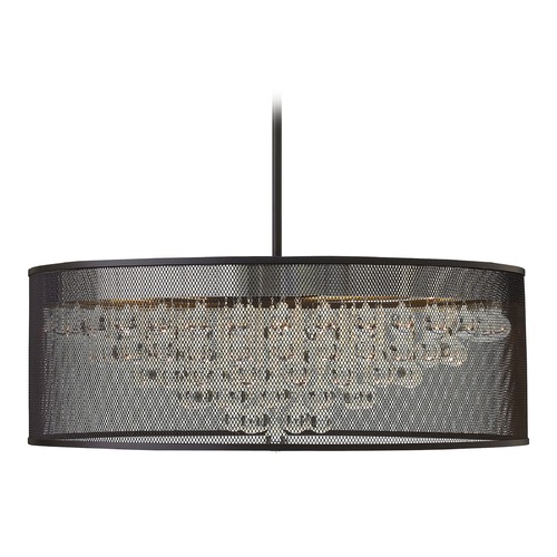 Fredrick Ramond Fiona 30-Inch Crystal Chandelier in Black by Fredrick Ramond FR38906BLK