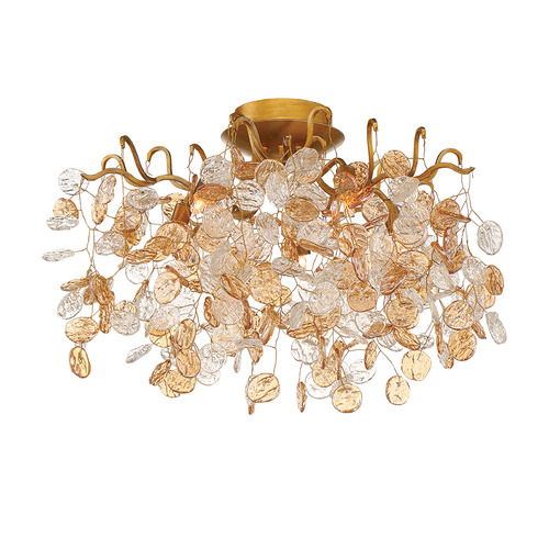 Eurofase Lighting Campobasso 21-Inch Flush Mount in Antique Gold by Eurofase Lighting 29056-019