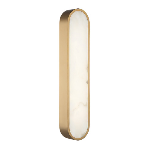 Matteo Lighting Marblestone Aged Gold Brass LED Sconce by Matteo Lighting W05922AG