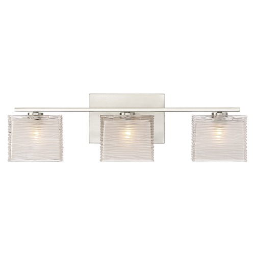 Quoizel Lighting Westcap Brushed Nickel 3-Light Bathroom Light by Quoizel Lighting WCP8603BN