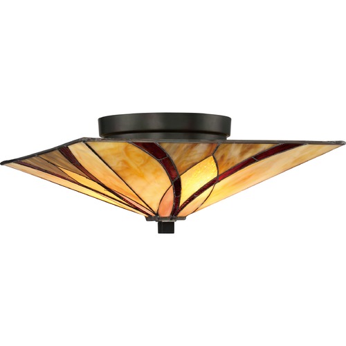 Quoizel Lighting Asheville Semi-Flush in Valiant Bronze by Quoizel Lighting TFAS1615VA