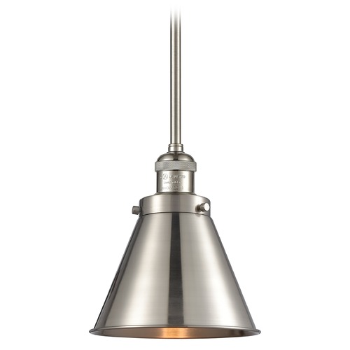 Innovations Lighting Appalachian Brushed Satin Nickel Mini Pendant by Innovations Lighting 201S-SN-M13-SN