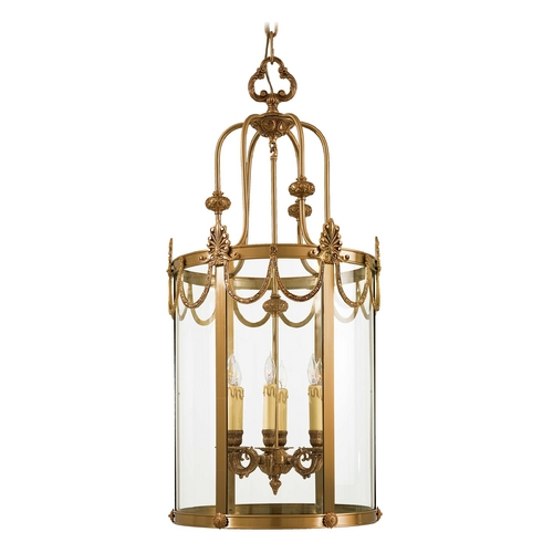 Metropolitan Lighting Pendant with Clear Glass in Dor Gold by Metropolitan Lighting N850906