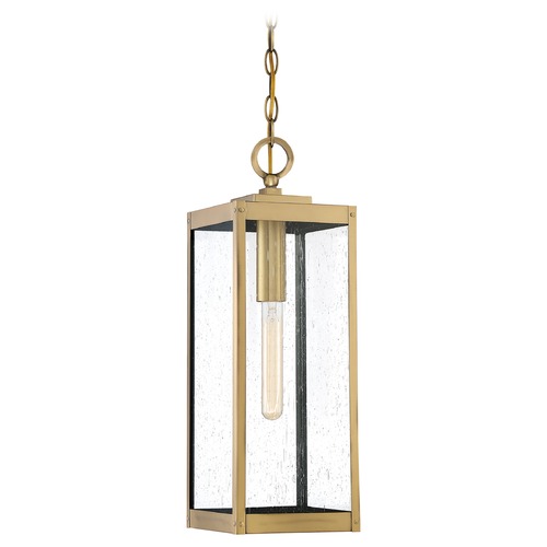 Quoizel Lighting Westover Antique Brass Outdoor Hanging Light by Quoizel Lighting WVR1907A
