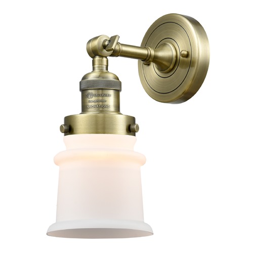 Innovations Lighting Canton Antique Brass Sconce by Innovations Lighting 203-AB-G181