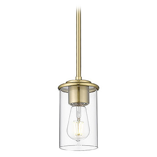 Z-Lite Z-Lite Thayer Luxe Gold Mini-Pendant Light with Cylindrical Shade 742MP-LG