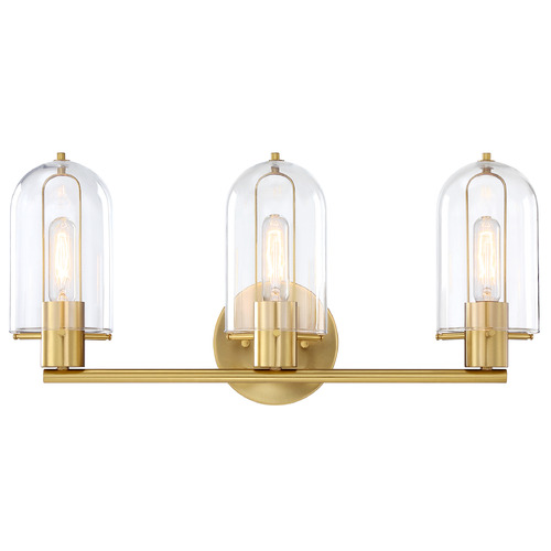 Designers Fountain Lighting Designers Fountain Skylar Brushed Gold Bathroom Light D332M-3B-BG