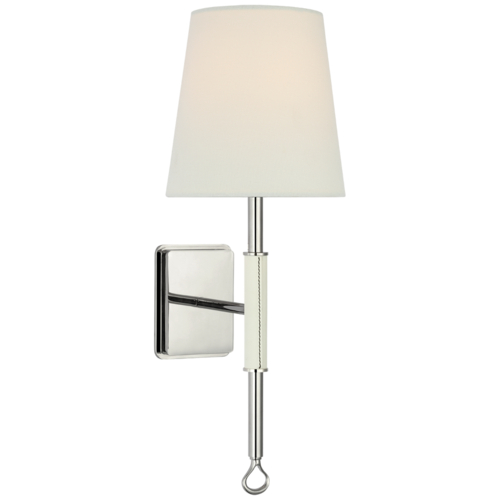 Visual Comfort Signature Collection Griffin Wall Sconce in Polished Nickel by Visual Comfort Signature AL2005PN/PAR-L
