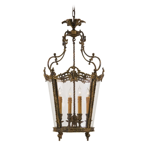 Metropolitan Lighting Pendant with Clear Glass in Antique Bronze Patina by Metropolitan Lighting N851204-OXB