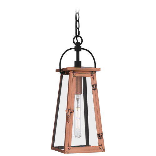 Quoizel Lighting Quoizel Lighting Carolina Aged Copper Mini-Pendant Light CLN1507AC