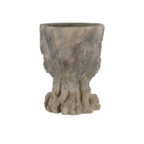 Currey and Company Lighting Old Growth Medium Planter in Dark Brown by Currey & Company 2200-0052