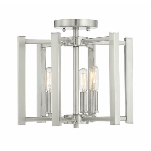 Savoy House Benson 3-Light Semi-Flush Mount in Warm Brass by Savoy House 6-7702-3-322
