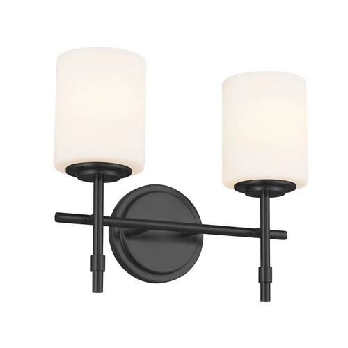 Kichler Lighting Ali 2-Light Bath Light in Black by Kichler Lighting 55141BK