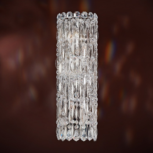 Schonbek Lighting Schonbek Worldwide Lighting Sarella Polished Stainless Steel Sconce RS8331N-401R