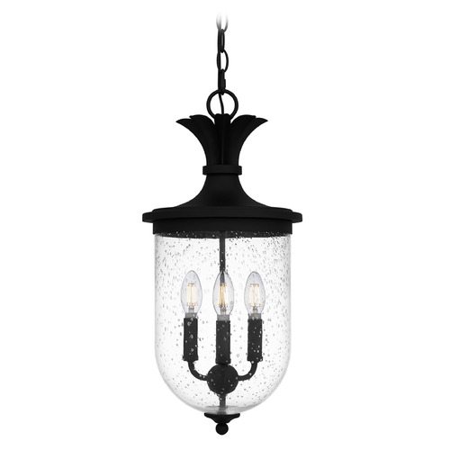 Quoizel Lighting Quoizel Lighting Havana Earth Black Mini-Pendant Light with Bowl / Dome Shade HVN1510EK