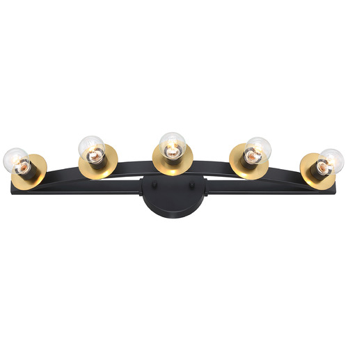 Designers Fountain Lighting Designers Fountain Harmoni Matte Black Bathroom Light D313C-5B-MB