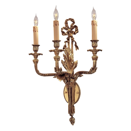 Metropolitan Lighting Sconce Wall Light in French Gold by Metropolitan Lighting N9800