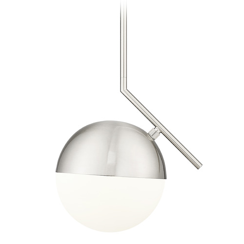 Z-Lite Z-Lite Realm Sphere Brushed Nickel Pendant Light with Globe Shade 7517P11-BN