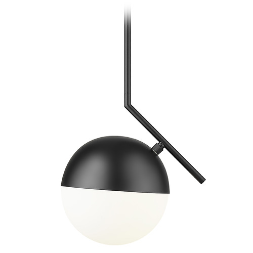 Z-Lite Z-Lite Realm Sphere Matte Black Pendant Light with Globe Shade 7517P11-MB