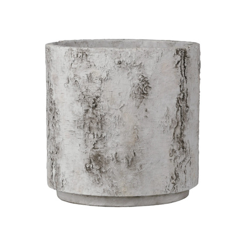 Currey and Company Lighting Faux Birch Medium Planter in Beige & Pale Gray by Currey & Company 2200-0054