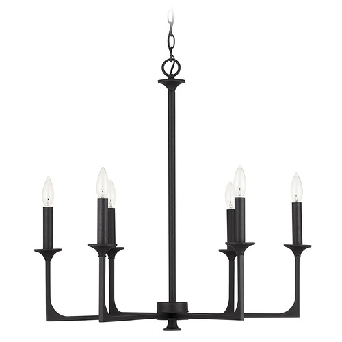 Capital Lighting Clint 28-Inch Chandelier in Black Iron by Capital Lighting 437361BI