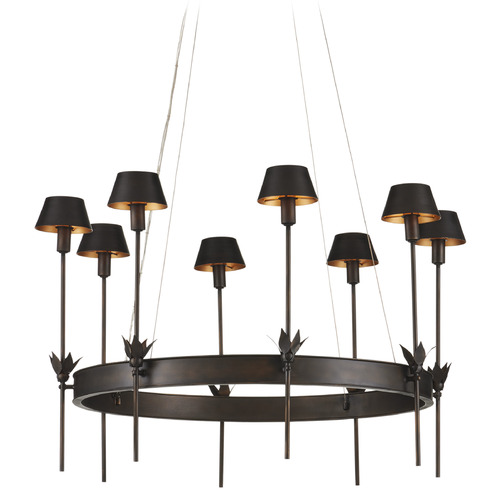 Currey and Company Lighting Currey and Company Coterie Bronze / Gold LED Chandelier 9000-1082
