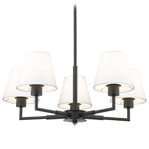 Z-Lite Z-Lite Leila Matte Black Chandelier 744-26R-MB