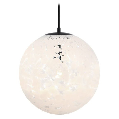 Designers Fountain Lighting Designers Fountain Circo Matte Black Pendant Light with Globe Shade D282M-11P-MB