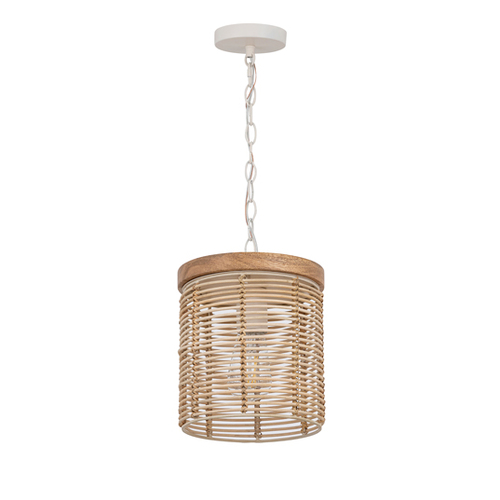 Maxim Lighting Vannerie Mini Pendant in Ecru by Maxim Lighting 22441NAEC