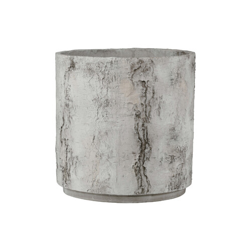 Currey and Company Lighting Faux Birch Small Planter in Beige & Pale Gray by Currey & Company 2200-0055
