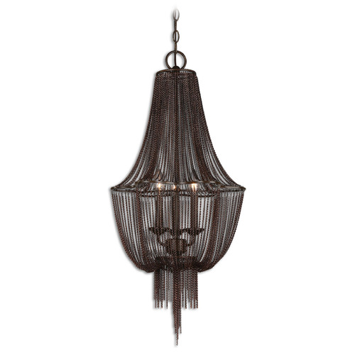 Uttermost Lighting Lezzeno Dark Oil Rubbed Bronze & Gold Highlights Chandelier by Uttermost Lighting 21998