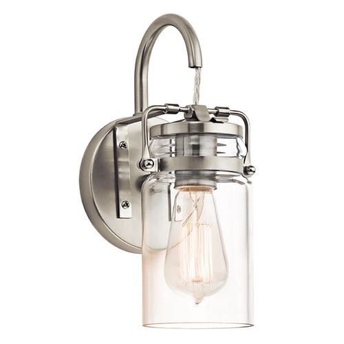 Kichler Lighting Brinley Brushed Nickel Wall Sconce by Kichler Lighting 45576NI