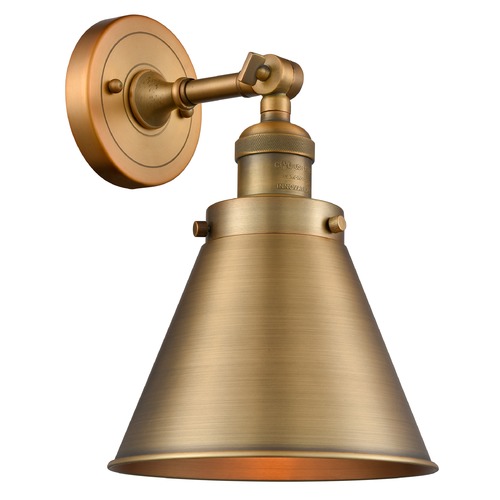 Innovations Lighting Appalachian Brushed Brass Sconce by Innovations Lighting 203-BB-M13-BB