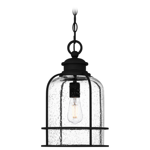 Quoizel Lighting Quoizel Lighting Bowles Earth Black Mini-Pendant Light with Bowl / Dome Shade BWE1510EK