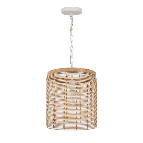 Maxim Lighting Vannerie 12-Inch Pendant in Ecru by Maxim Lighting 22442NAEC