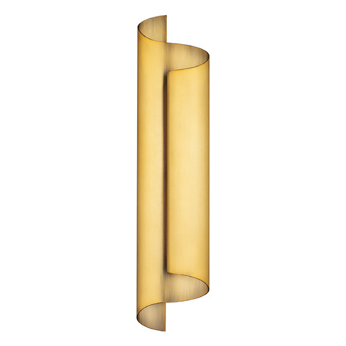 Modern Forms by WAC Lighting Modern Forms Pirouette Aged Brass LED Sconce WS-94524-27-AB