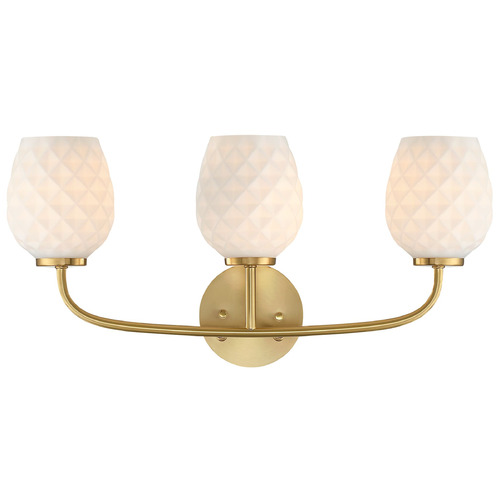 Designers Fountain Lighting Designers Fountain Dita Brushed Gold Bathroom Light D289M-3B-BG