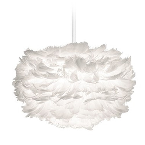 UMAGE UMAGE White Plug-In Swag Pendant Light with Bowl / Dome Shade 2011_4009