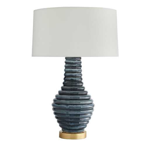 Arteriors Home Lighting Bartoli Table Lamp in Amalfi Porcelain & Gold Wood by Arteriors Home 17497-659