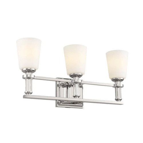 Kichler Lighting Rosalind 3-Light Vanity Light in Polished Nickel by Kichler Lighting 55147PN