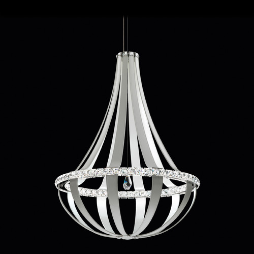 Schonbek Lighting Schonbek Worldwide Lighting Crystal Empire LED White Pass LED Pendant Light SCE120DN-LW1R