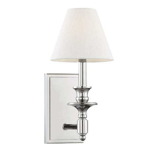 Savoy House Washburn Polished Nickel Sconce by Savoy House 9-0700-1-109