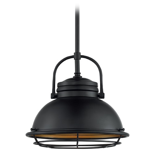 Satco Lighting Upton Dark Bronze & Gold Outdoor Hanging Light by Satco Lighting 60/7074