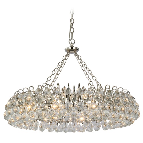 Visual Comfort Signature Collection Aerin Bellvale Large Chandelier in Polished Nickel by Visual Comfort Signature ARN5118PNCG