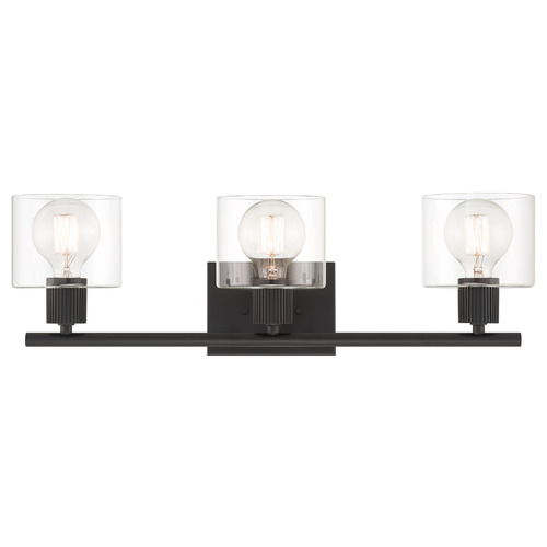 Designers Fountain Lighting Designers Fountain Vibrato Matte Black Bathroom Light D285M-3B-MB
