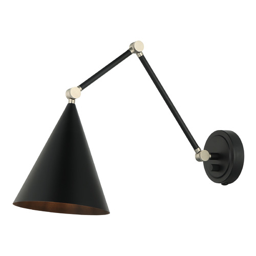 Matteo Lighting Matteo Lighting Pearson Matte Black Swing Arm Lamp S16521MB